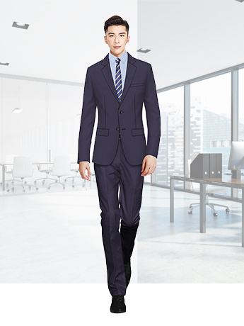 男士商務西服套裝黑色春秋季職業(yè)正裝